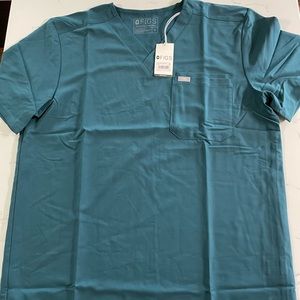 Figs Leon Caribbean Blue Scrub Tops